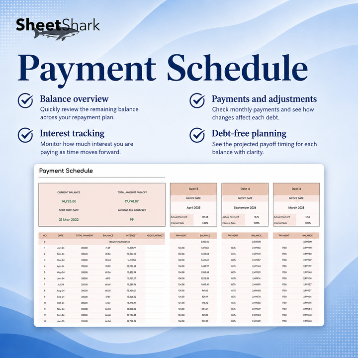 Debt Snowball Spreadsheet — Payoff Planner for Excel & Google Sheets