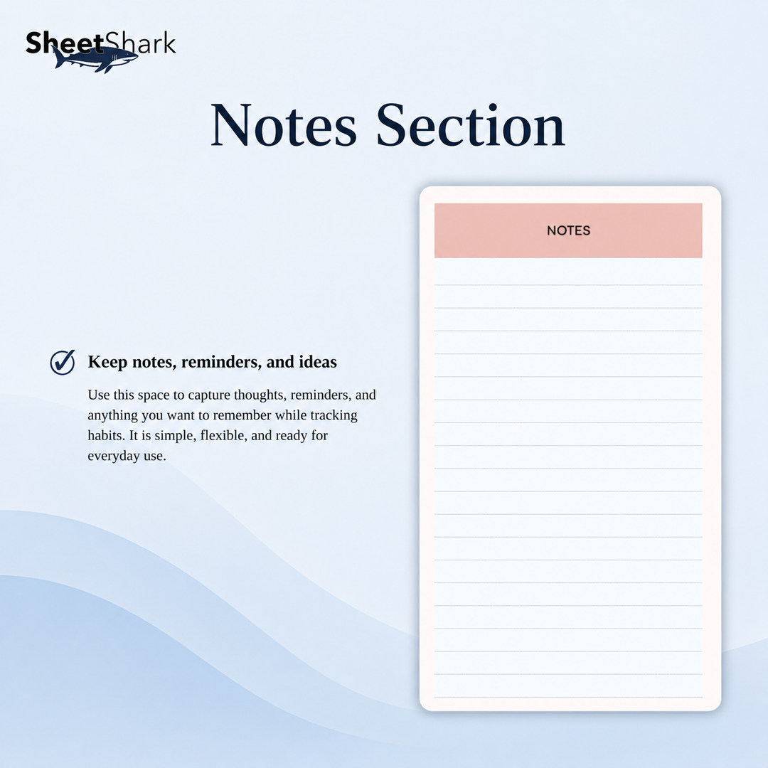 Habit Tracker Spreadsheet — Daily Streaks for Excel & Google Sheets