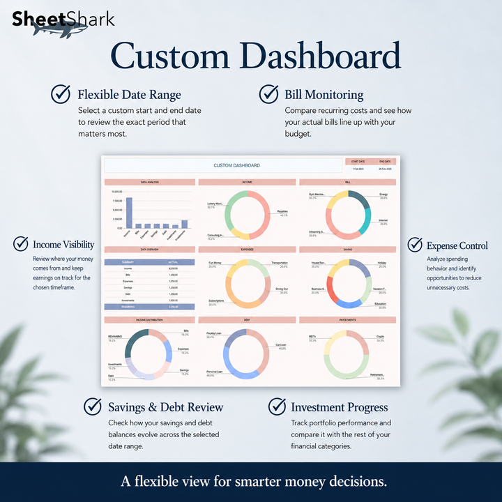 Income & Expense Tracker Spreadsheet — Excel & Google Sheets