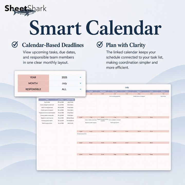 Task Tracker Spreadsheet — Project & Deadline Manager