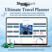 Travel Planner Spreadsheet — Itinerary, Budget & Packing List